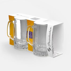 Пивная кружка Pub выполнена из толстого стекла, благодаря чему напиток дольше остается холодным. В наборе 2 кружки. Емкость кружки 670 мл.