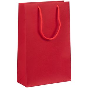 Пакет из гладкой дизайнерской бумаги Malmero плотностью 120 г/м⊃2;. 2 ручки, длина каждой 40 см. Выдерживает вес до 2 кг.