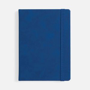 Ежедневник с твердой обложкой, выполнен из материала Nubuck Touch, синий НН, дополнен ляссе темно-синего цвета. Блок 986, без информационного блока: ...
