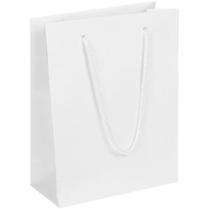 Пакет из бумаги Snow White Kraft плотностью 160 г/м⊃2;. Выдерживает вес до 2 кг.