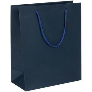 Пакет из бумаги Gentleman Blue плотностью 150 г/м⊃2;. Выдерживает вес до 2 кг.