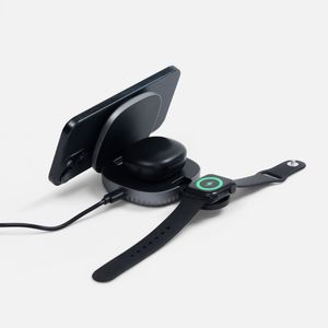 flowPad — компактное устройство беспроводной зарядки для самых мобильных и современных пользователей.  Зарядная станция совместима со всеми...