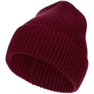 Шапка-бини из полушерстяной пряжи актуальных приглушенных оттенков. Трендовый фасон с удлиненным верхом — для расслабленного повседневного образа....