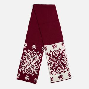 Шарф Wintertude выполнен из качественной полушерстяной пряжи в двух гармоничных цветах, которые подчеркивают сложный жаккардовый рисунок. Двухслойная...