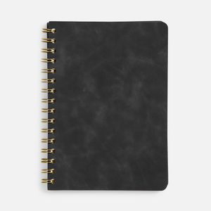 Ежедневник с гибкой обложкой. Блок недатированный, без календарной сетки:  Кол-во страниц — 160; Бумага — тонированная, плотность 80 г/м⊃2;; Пружина...