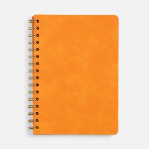 Ежедневник с гибкой обложкой. Блок недатированный, без календарной сетки:  Кол-во страниц — 160; Бумага — тонированная, плотность 80 г/м⊃2;; Пружина...