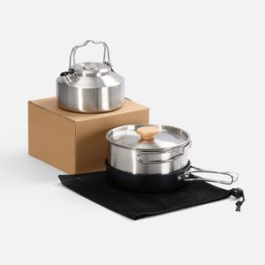 Набор компактной посуды Stackado незаменим для пикников, кемпинга, альпинизма, рыбалки и других приключений на свежем воздухе. В набор входят...