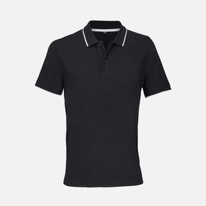 Рубашка поло средней плотности прямого кроя с контрастными деталями. Подойдет как мужчинам, так и женщинам.  Манжеты и воротник выполнены резинкой 2x2...