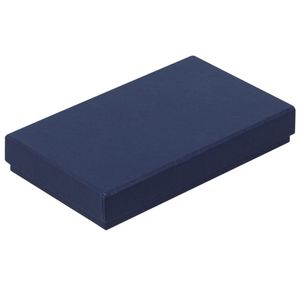 Коробка выполнена из переплетного картона, кашированного дизайнерской бумагой Malmero Bleu.  Для нанесения логотипа методом шелкографии на темные...