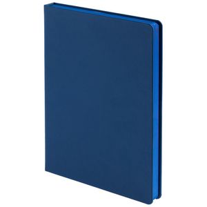 Ежедневник с твердой обложкойи тонированным обрезом, выполнен из материала Soft Touch, синий НН, дополнен ляссе в цвет обложки.<br/>Блок 986:Кол-во...