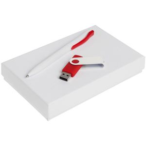 В набор входят: флешка Twist Color, красная с белым, 8 Гб; ручка шариковая Pin, белая с красным.Набор упакован в подарочную коробку.Срок сборки набора...