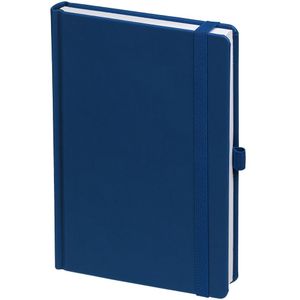 Ежедневник с твердой обложкой без поролона, выполнен из материала Soft Touch Ultra, синий НН, дополнен резинкой шириной 1 см, петлей-резинкой для...