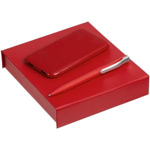 В набор входят: внешний аккумулятор Uniscend Half Day Compact 5000 мАч, красный; ручка Pin Soft Touch, красная.Набор упакован в подарочную коробку с...