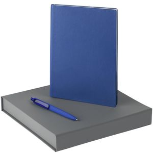 В набор входит:  ежедневник Chillout, недатированный, синий ручка шариковая Prodir Soft Touch, синяя  Набор упакован в коробку из переплетного...