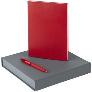 В набор входит:  ежедневник Chillout, недатированный, красный ручка шариковая Prodir Soft Touch, красная  Набор упакован в коробку из переплетного...