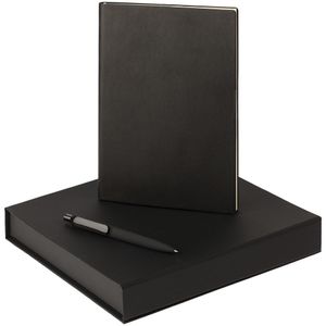 В набор входит:  ежедневник Chillout, недатированный, черный ручка шариковая Prodir Soft Touch, черная  Набор упакован в коробку из переплетного...