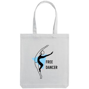Холщовая сумка «Free Dancer» белая