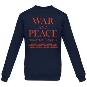 Свитшот «War and Peace» , тёмно-синий