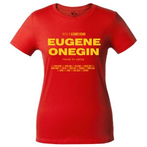 Футболка женская «Eugene Onegin» , красная