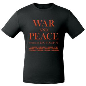 Футболка «War and Peace» , чёрная