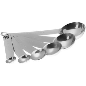 Набор мерных ложечек для точного измерения объема жидких и сыпучих продуктов.   В наборе 6 ложек: 0,62 мл, 1,25 мл, 2,5 мл, 5 мл, 7,5 мл, 15 мл На...