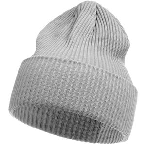 Двухслойная шапка фактурной вязки с отворотом. Поставляется в пакете с липким краем.
