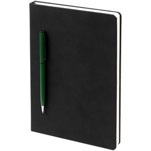 Ежедневник в твердой обложке выполненной из материала Nubuck, черный, дополнен цветным ляссе и магнитом удерживающим ручку. Блок 986:  Кол-во страниц...