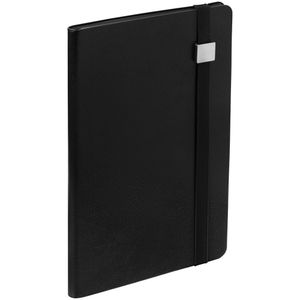 Ежедневник с гибкой обложкой, выполнен из материала Nebraska, черный АА, дополнен резинкой и ляссе в цвет обложки. <br/>Блок 955:Кол-во страниц —...