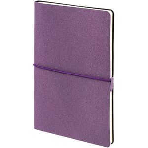Гибкая обложка из материала Filigrana Melange, фиолетовый UU. Материал имитирует меланжевую ткань. Резинка с захватом серого цвета. Блок 986,...