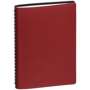 Ежедневник с гибкой обложкой, выполнен из материалов Soft Touch, красный РР и Nice Touch, черный АА.<br/>Блок недатированный:Кол-во страниц —...