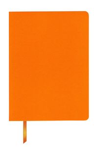 Ежедневник с гибкой обложкой, выполнен из материалов Nice Touch, оранжевый ОО и Bilberry, темно-синий ХХ (внутренний материал), дополнен ляссе в цвет...