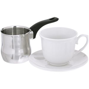 Набор Small Talk — подходящий подарок каждому, кто любит радовать себя свежесваренным кофе. Емкость турки 250 мл. Емкость чашки 260 мл. Все...