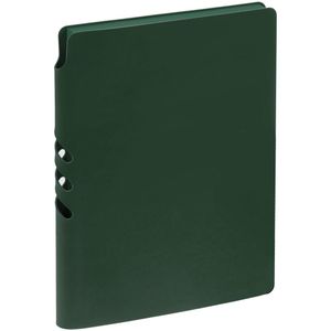Гибкая обложка выполнена из материала Soft Touch Ultra, зеленый FF. Внутри корешка — специальное место для крепления ручки размером до 15х0,9 см....