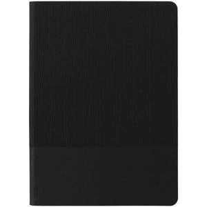 Ежедневник с гибкая обложкой выполнен из материалаSoft Touch Perl, черный АА и Latte, черный (внутренний материал); дополнен ляссе черного цвета и...