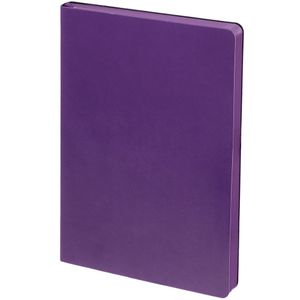 Ежедневник с гибкой обложкой, выполнен из материала Latte, фиолетовый, дополнен ляссе в цвет обложки.Блок недатированный, без календарной сетки:Кол-во...