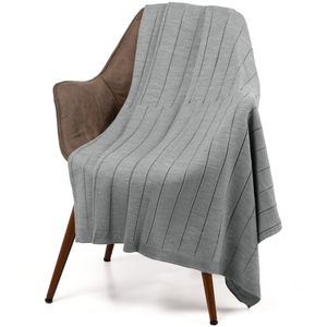 Узор мягкого акрилового пледа в полоску Bambolay напоминает бамбуковые тростники — как напоминание о неге отпускных деньков. Благодаря приглушенным...