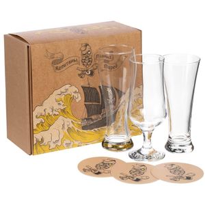 Пивной набор для неутомимых искателей, готовых в любой момент отправиться на поиски гастрономических приключений. Три бокала разных форм, чтобы...
