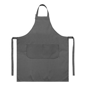 Фартук с регулируемой лямкой и двойным карманом.