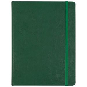 Материал Nebraska, зеленый FF, 244 блок, количество страниц - 144, зеленая резинка, зеленое ляссе, конверт на нахзац.