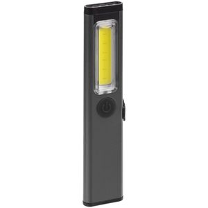 Карманный фонарик факел, который работает от аккумулятора. Световой поток до 320 лм;Клип-держатель;Магнитный держатель в торце;Светодиод COB LED;Три...