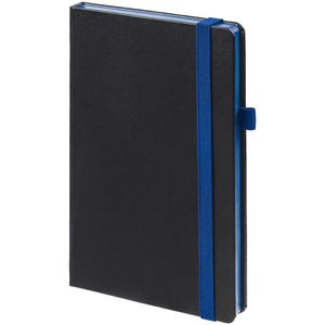 Ежедневник с твердой обложкой, выполнен из материала Waltz, черный АА, дополнен синей резинкой и ляссе. Блок 955, без календарной сетки и...