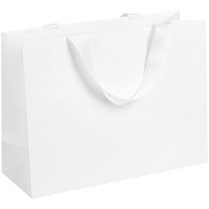 Пакет на лентах из бумаги Snow White Kraft, 200 г/м². Выдерживает вес до 3 кг.