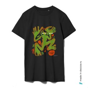 Футболка унисекс Каменный стол, черная