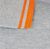 Рубашка поло мужская PASADENA MEN 200 с контрастной отделкой, серый меланж c оранжевым