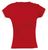 Футболка женская MOOREA 170, красная с белой отделкой