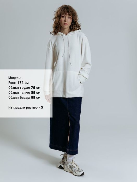 Худи унисекс Prima Vista, белое