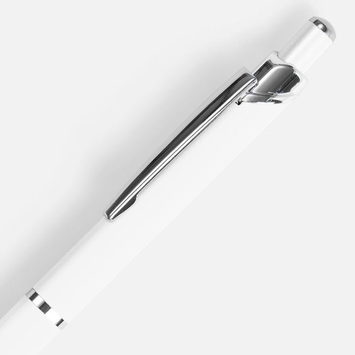 Ручка шариковая Chromos Soft Touch, белая