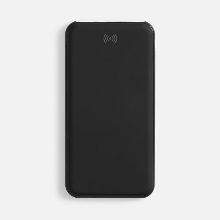 Аккумулятор с беспроводной зарядкой All Day Wireless, 10 000 мАч, черный