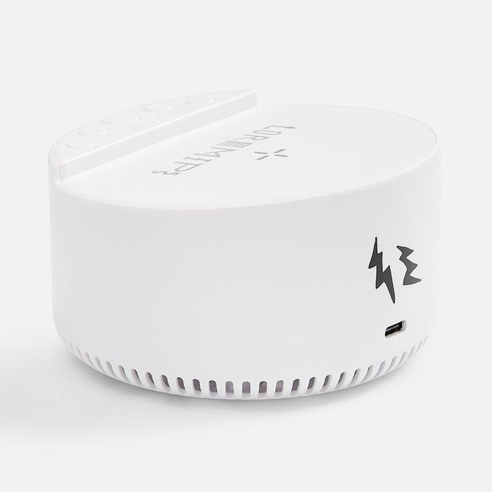 Bluetooth-колонка с беспроводной зарядкой relaxTime, белая