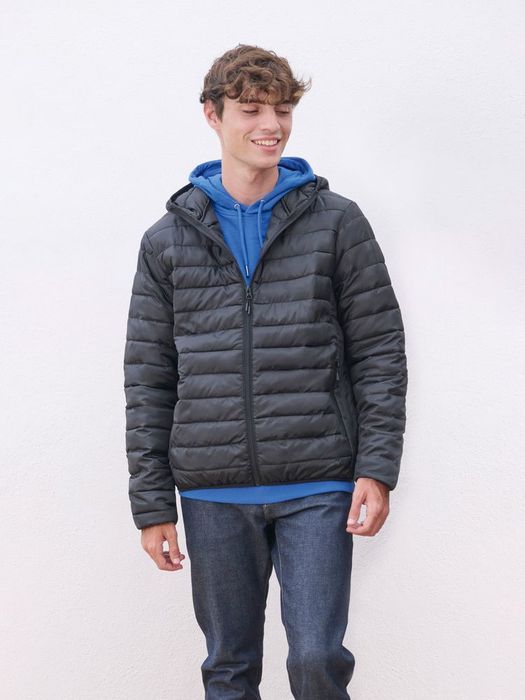 Куртка с капюшоном мужская Stream Men, темно-синяя